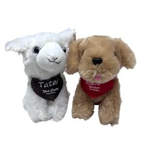 Bob Evans Plush Tater Goat Biscuit Puppy Dog Lot of 2 Stuffed Farm Animals